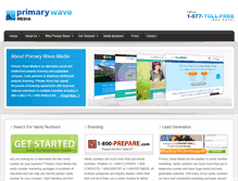 Tablet Screenshot of primarywavemedia.com